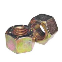 1/4"-20 Grade L-9 Hex Nut, Coarse, Alloy, Cadmium Yellow & Wax, USA